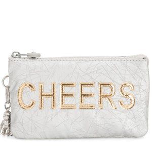 NWT Kipling Metallic Cheers Pouch